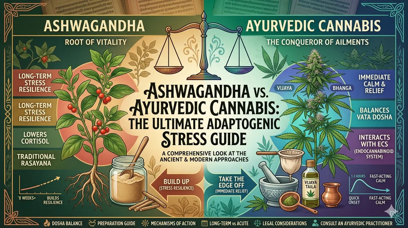 Ashwagandha vs. Ayurvedic Cannabis: The Ultimate Adaptogenic Stress Guide