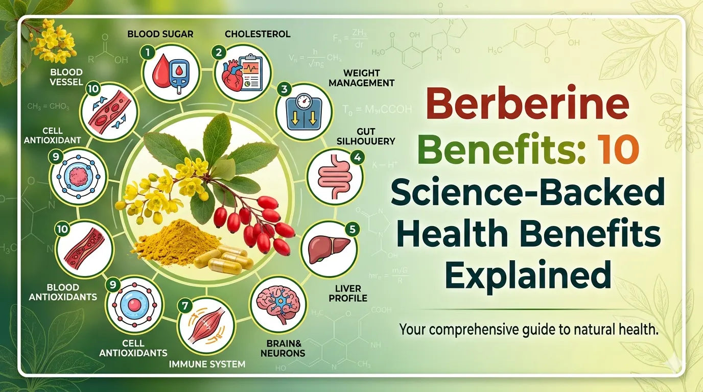 Berberine Benefits: Science-Backed Health Benefits, Uses & What You Should Know