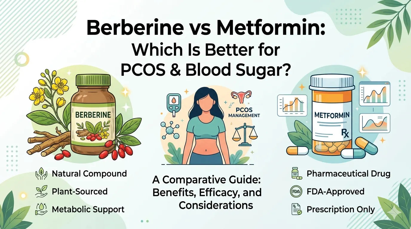 Berberine vs Metformin: Which One Is Better for Blood Sugar, PCOS & Weight Management?