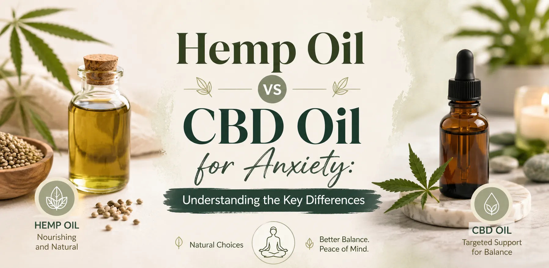 Hemp Oil vs CBD Oil for Anxiety: Understanding the Key Differences