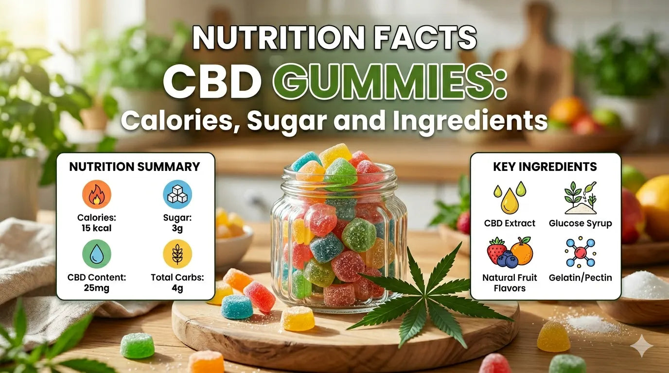Nutrition Facts of CBD Gummies: Ingredients, Calories, Sugar, and What to Look For