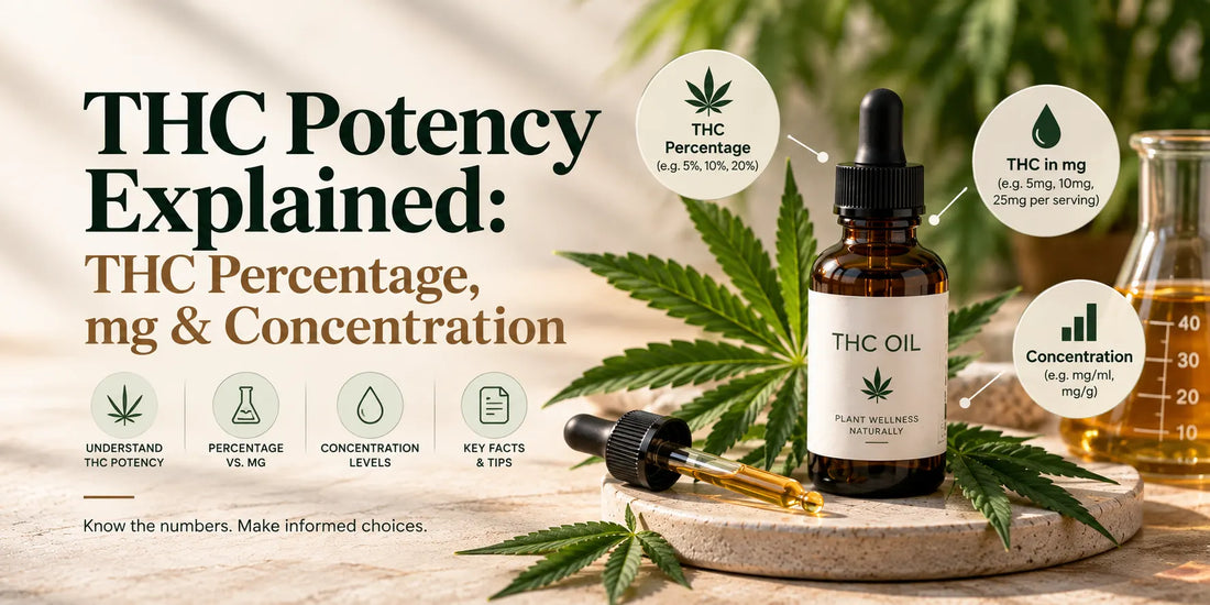 THC Potency Explained: Understanding THC Percentage, mg & Concentration