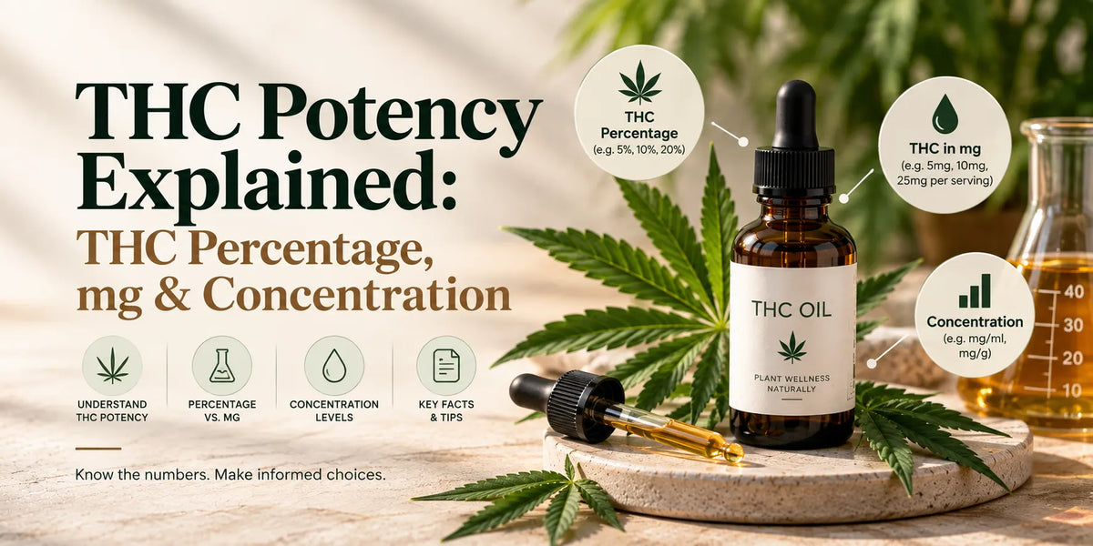 THC Potency Explained: Understanding THC Percentage, mg & Concentration