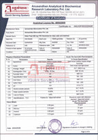 Certificate of analysis Hebe Float - Wild Watermelon Vijaya Gummies page 1