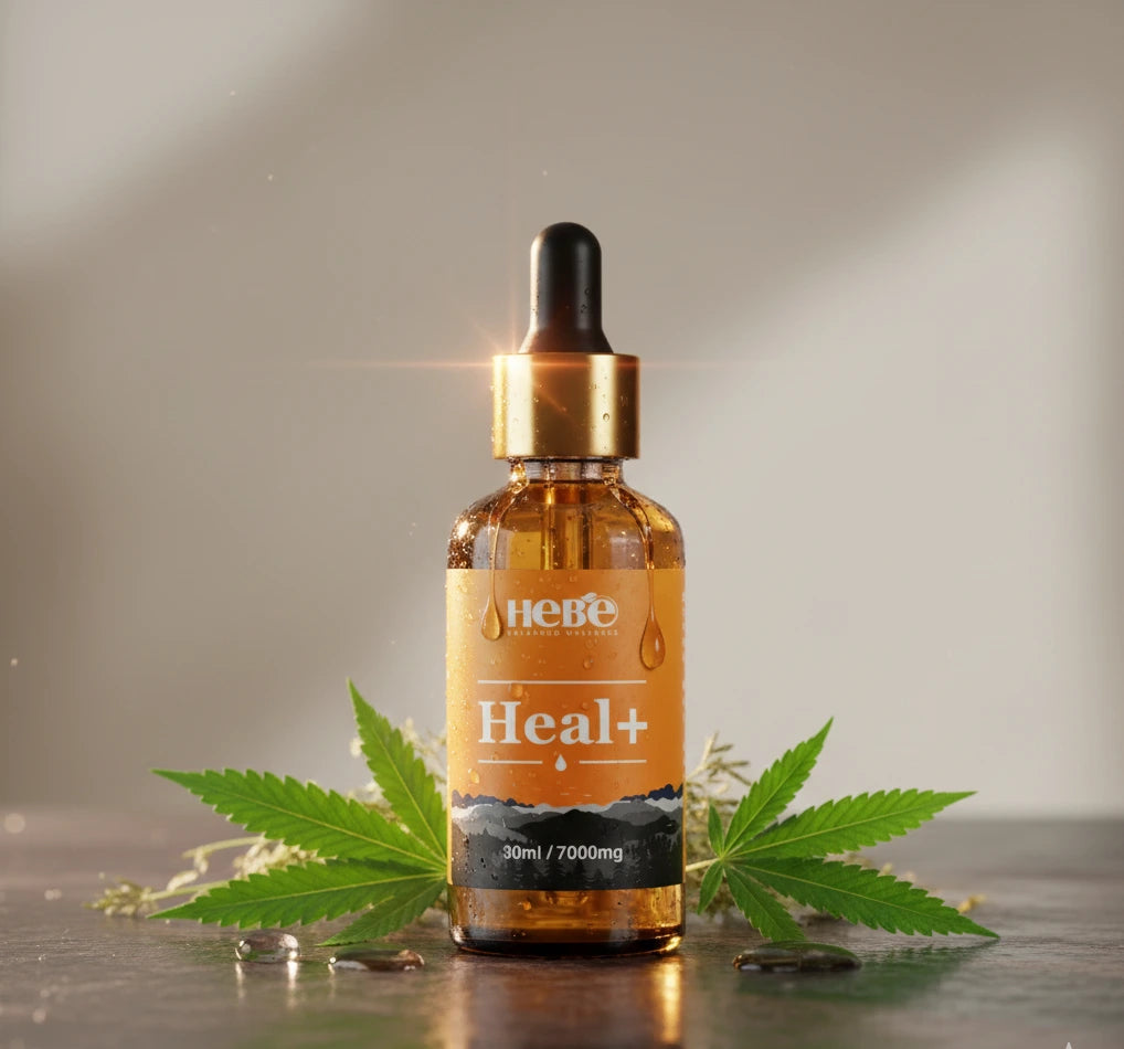 Hebe HEAL+ CBD Oil for Sleep and Stress Relief 7000mg 1:4 Full Spectrum CBD Oil