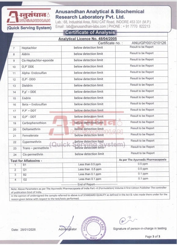 Hebe Joy Juice 600MG certificate of analysis page 3