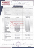 Hebe Tail Tribe 3000mg Certificate of Analysis from Anusandhan Analytical & Biochemical Research Laboratory (Page2)