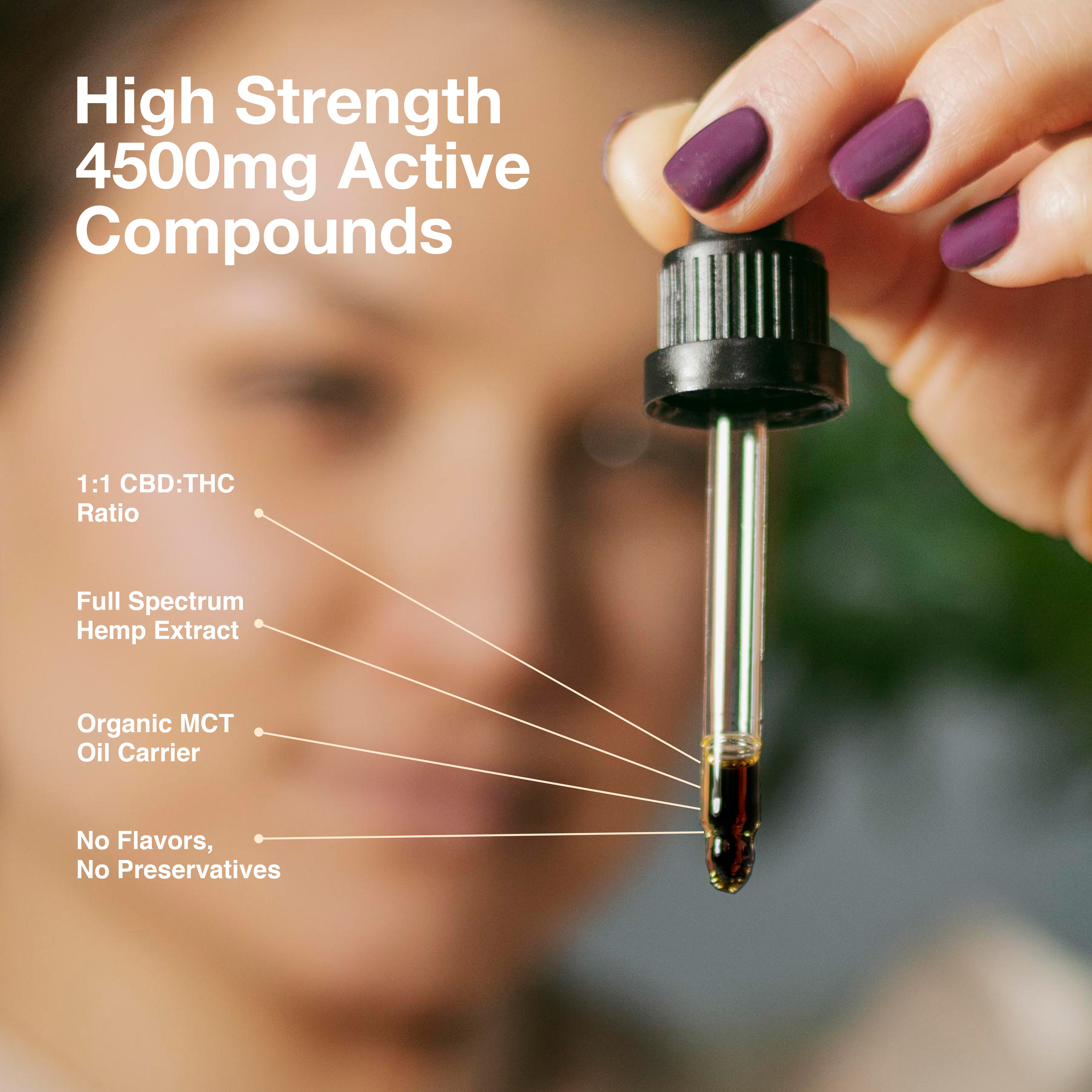 Full Spectrum CBD Oil 4500mg | Hebe Balance 1:1 CBD:THC 30ml