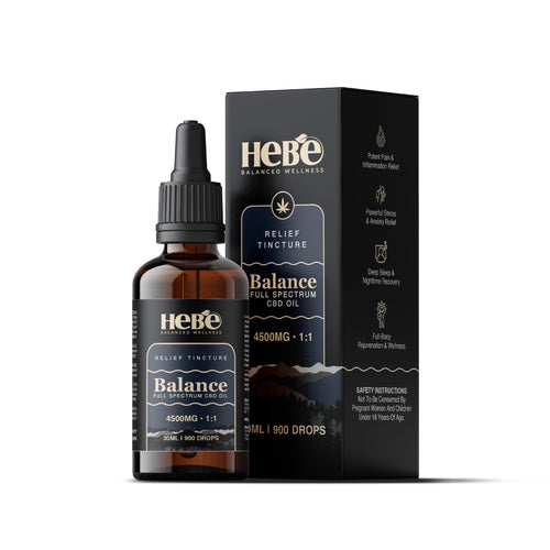 Hebe Balance 1:1 – Full Spectrum CBD:THC Oil 4500mg (30ml)