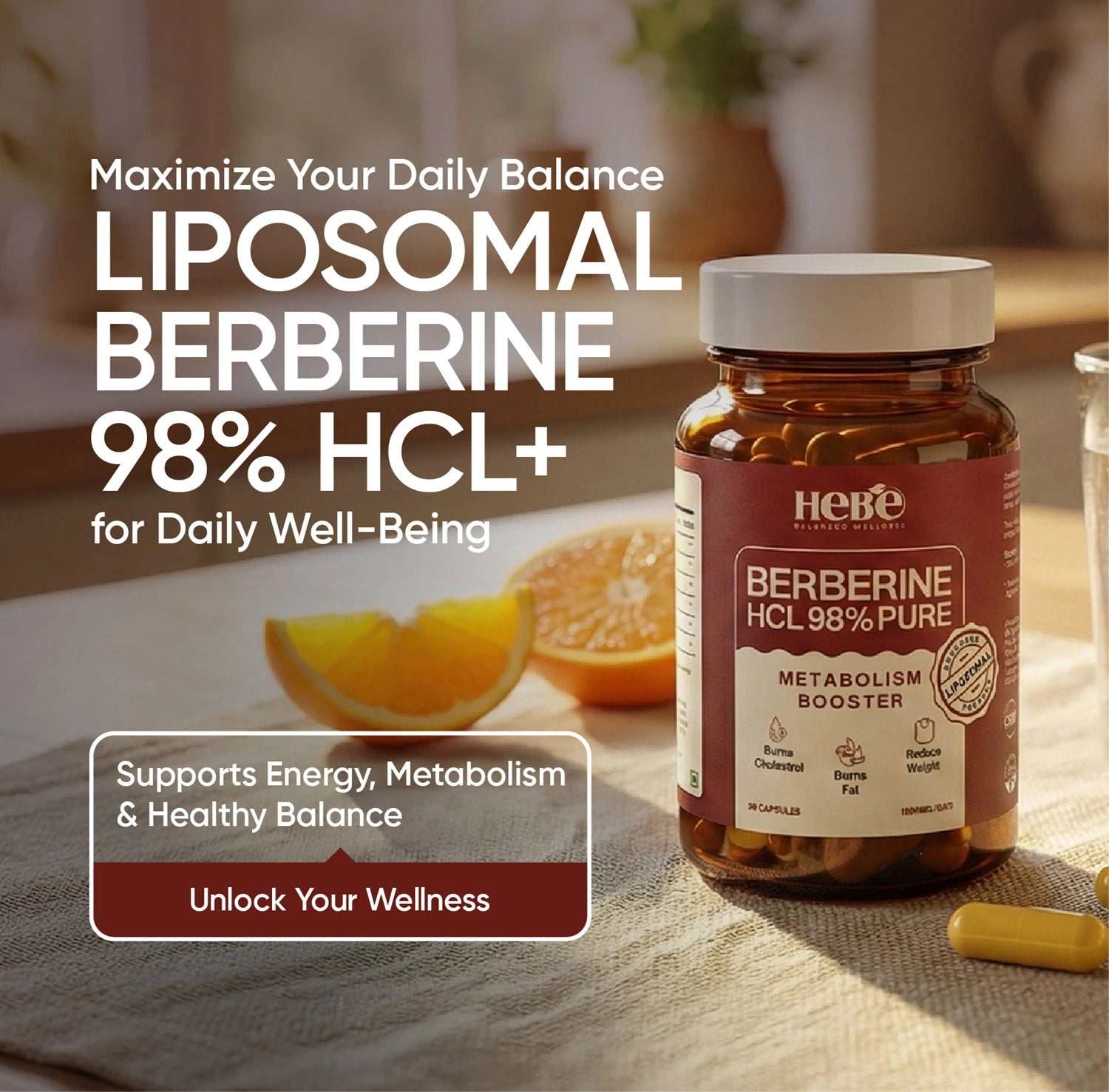 Hebe Berberine HCL 98 Pure mobile banner