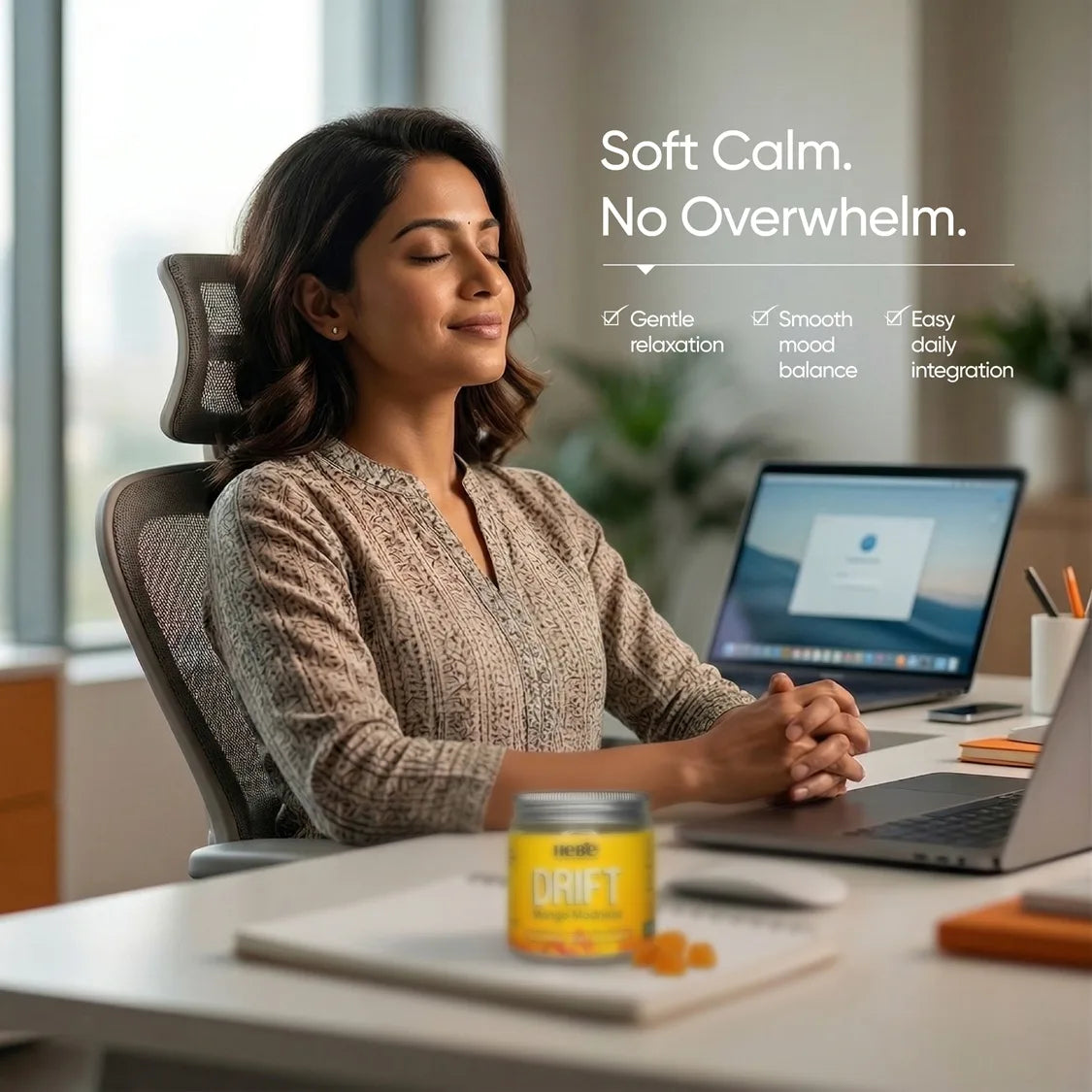 Hebe Drift - Mango Madness Full Spectrum Vijaya Gummies (50mg per gummy | Vegan)