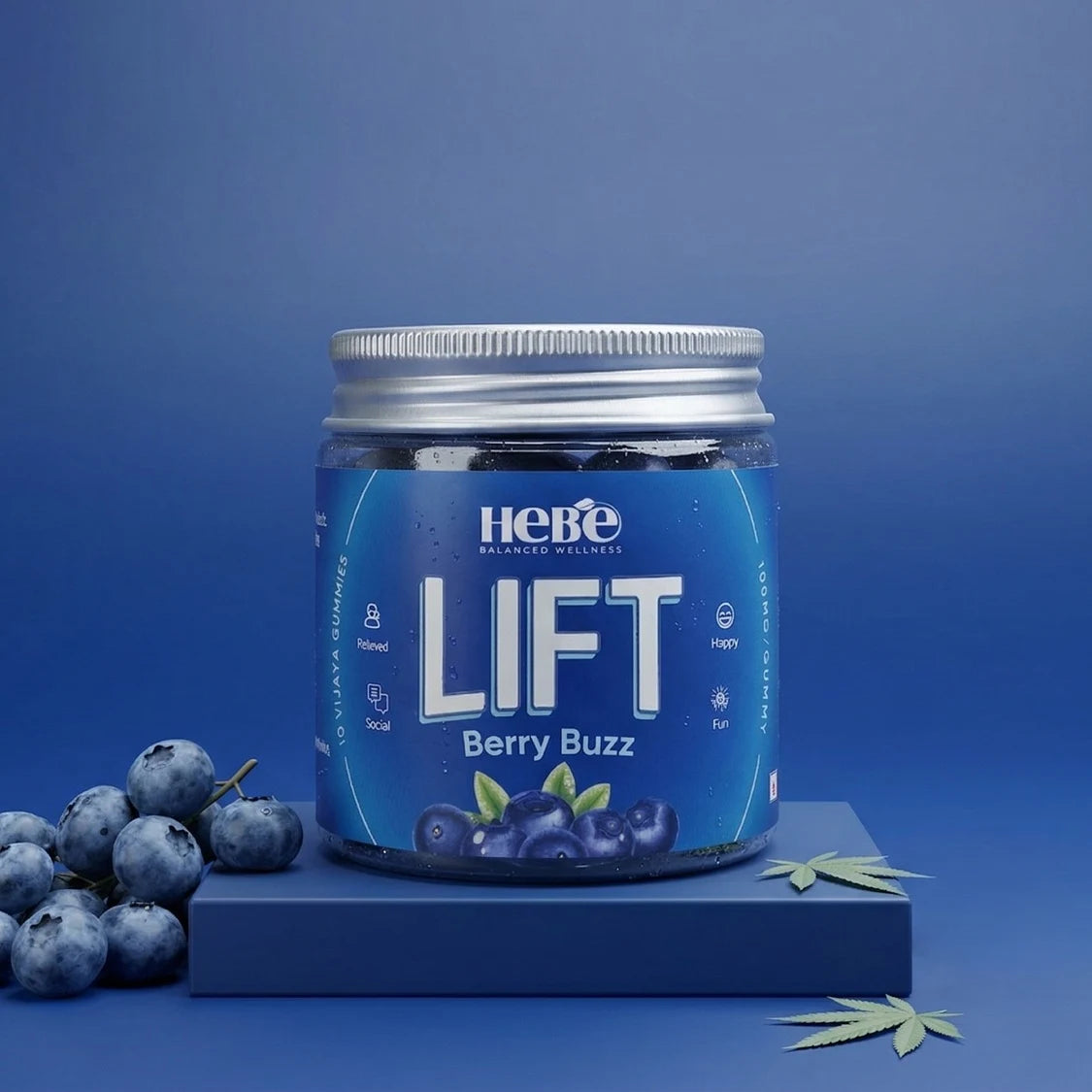 Hebe Lift - Berry Buzz Full Spectrum Vijaya Gummies (100 mg in each gummy)