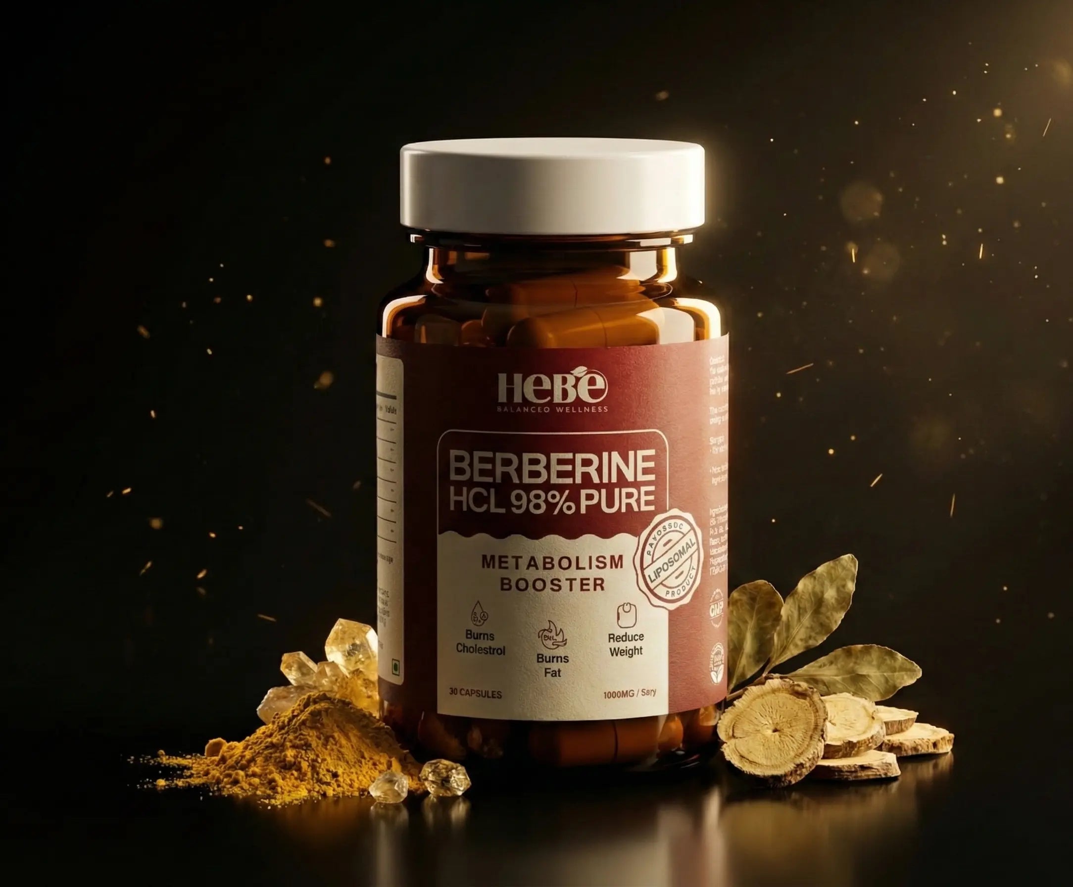 Hebe Liposomal Berberine 98 HCL scientific shot