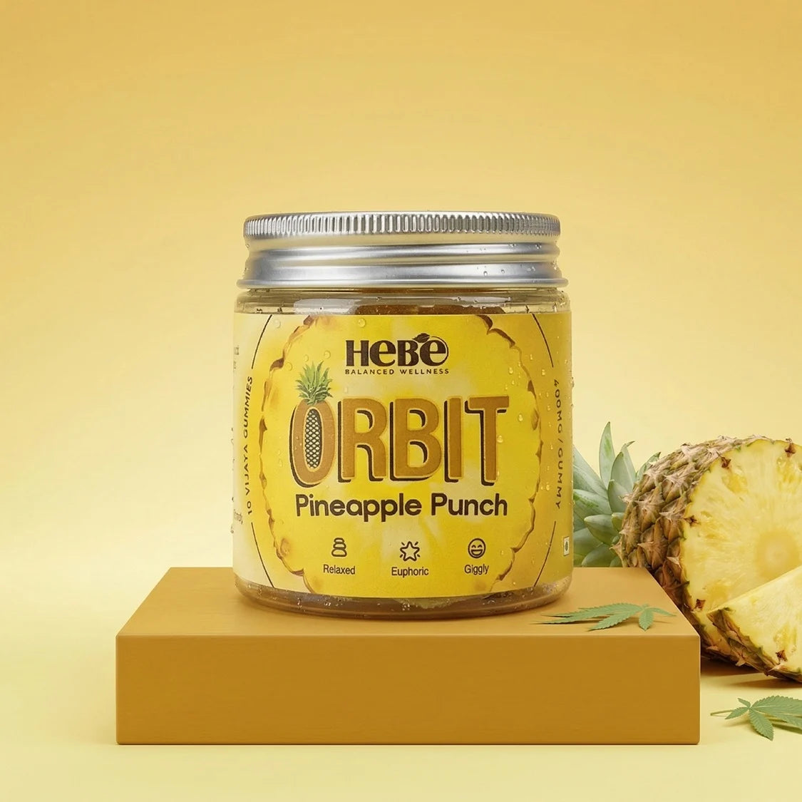 Hebe Orbit Pineapple Punch Full Spectrum Vijaya Gummies (400mg in each gummy)