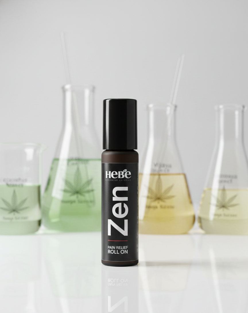 Hebe ZEN Pain Relief Roll On for muscle and joint discomfort lab tested