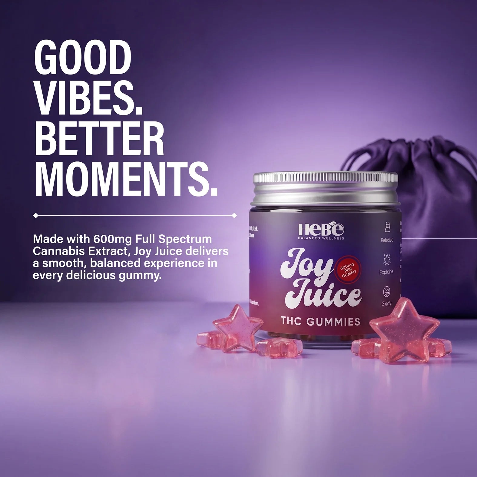 Joy Juice full spectrum CBD THC gummies 1:4 